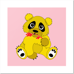 Yellow Panda Posters and Art